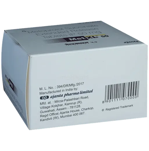 met xl 50mg tablet 20's